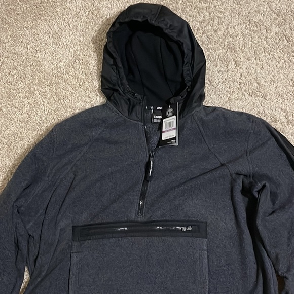 NWT Under Armour Men's Sportstyle Microfleece 1/2 Zip Hoodie in Gray SZ XXL - Picture 2 of 6